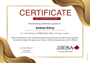 CLIA certificate-a-rosa-river-cruises-20242025-69c2117fe29db56ccc004390