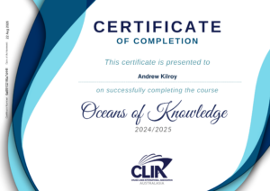 CLIA certificate-oceans-of-knowledge-20242025-69c08a5e56c0226f640d1bca