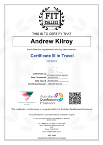 Certificate III in Travel-1