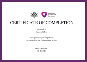 NDIS Supporting_Effective_Communication_Module_Completion_Certificate